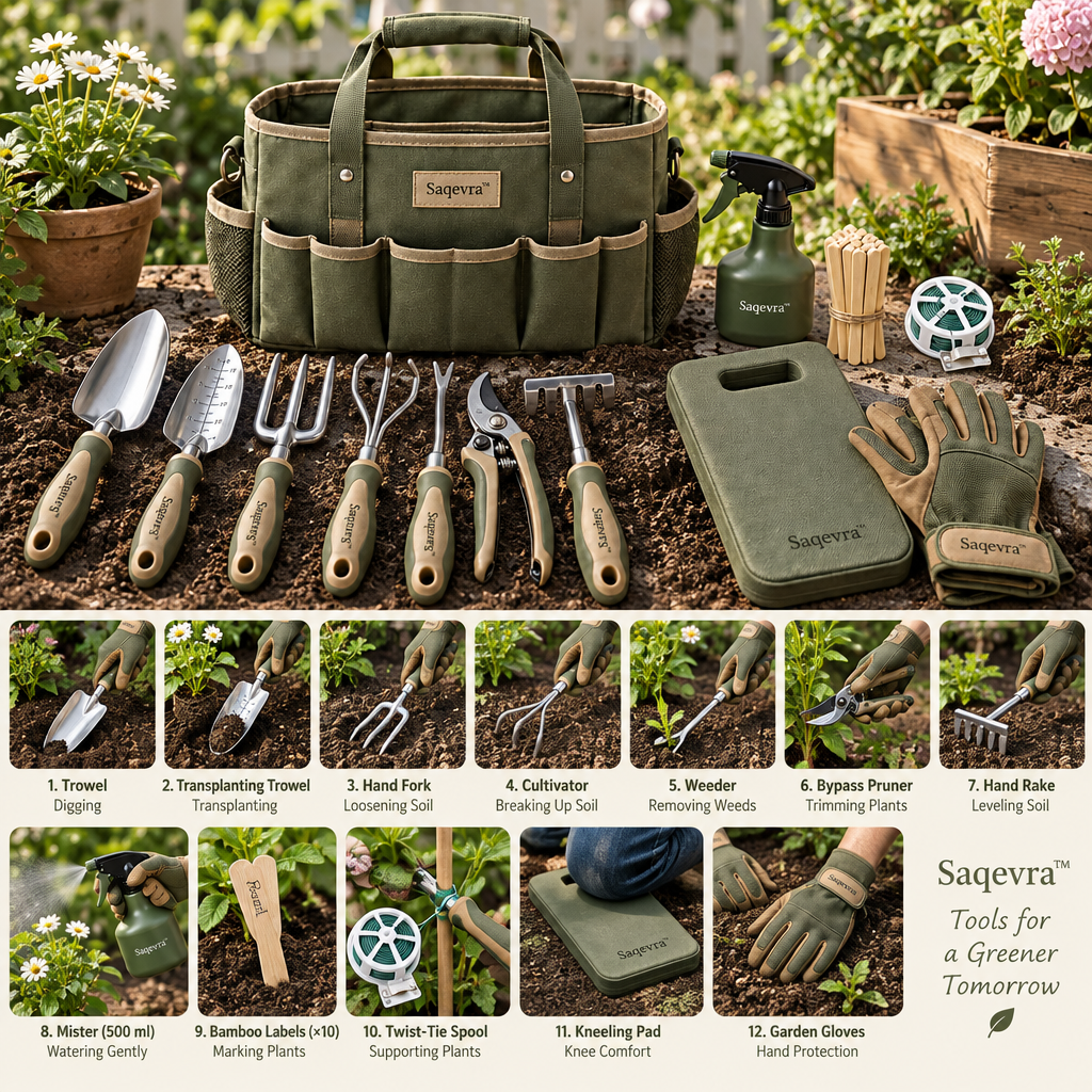 Saqevra™ GardenMate Multifunction Garden Tool Kit image 3