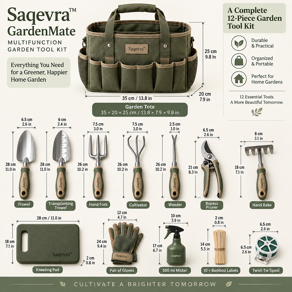 Saqevra™ GardenMate Multifunction Garden Tool Kit image 6