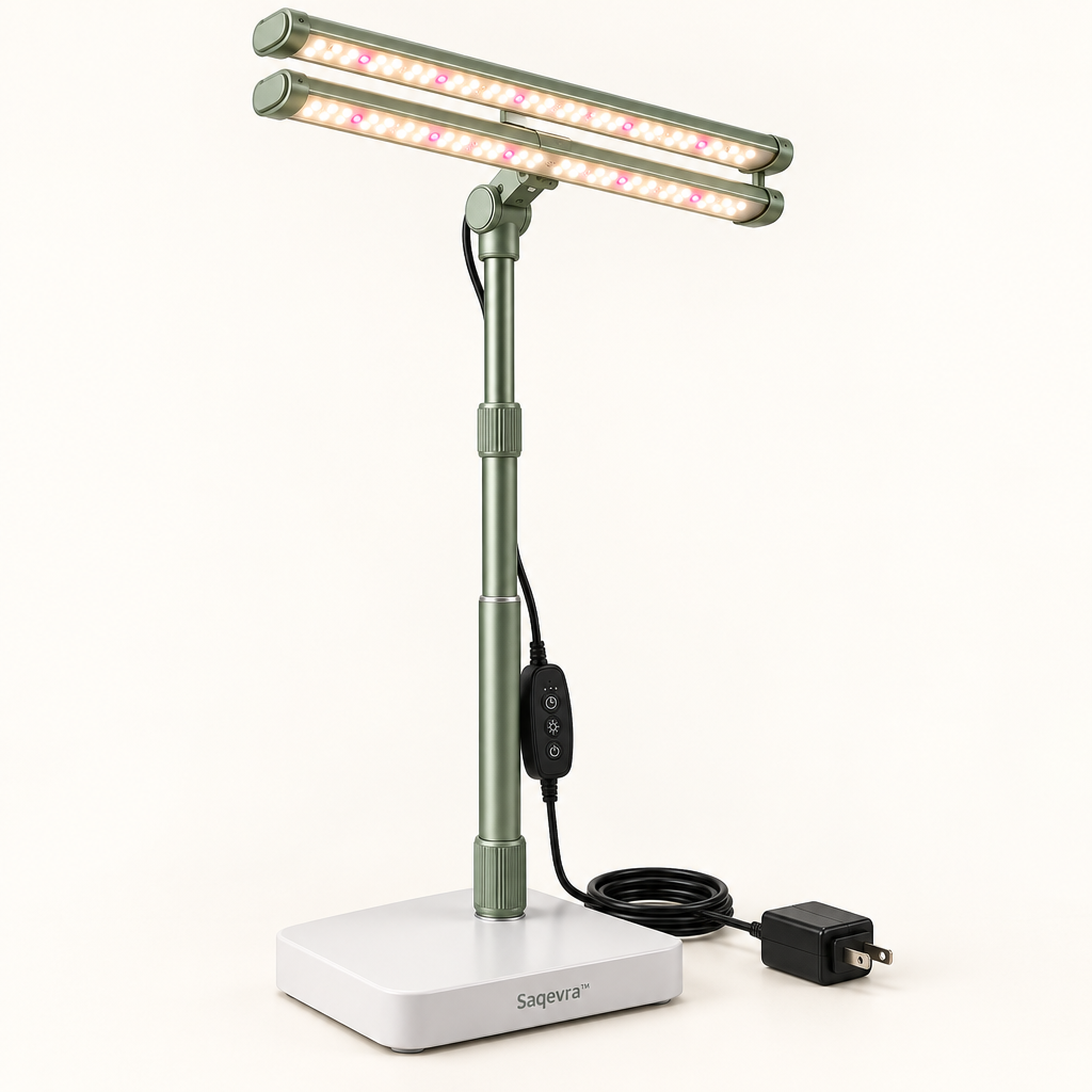 Saqevra™ GrowRise Adjustable Indoor Plant Grow-Light Stand image 2