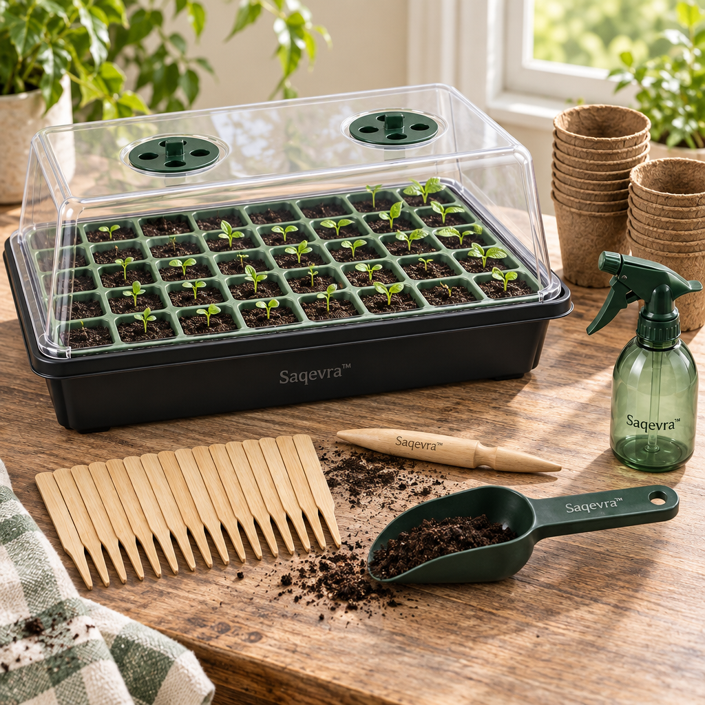 Saqevra™ HomeSprout Home Seed-Starting Starter Kit image 3