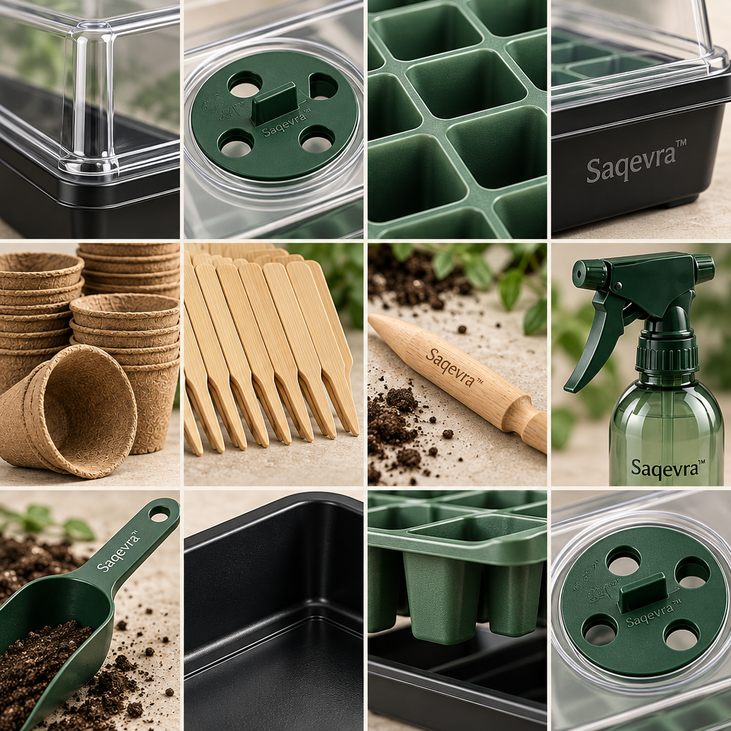 Saqevra™ HomeSprout Home Seed-Starting Starter Kit image 4