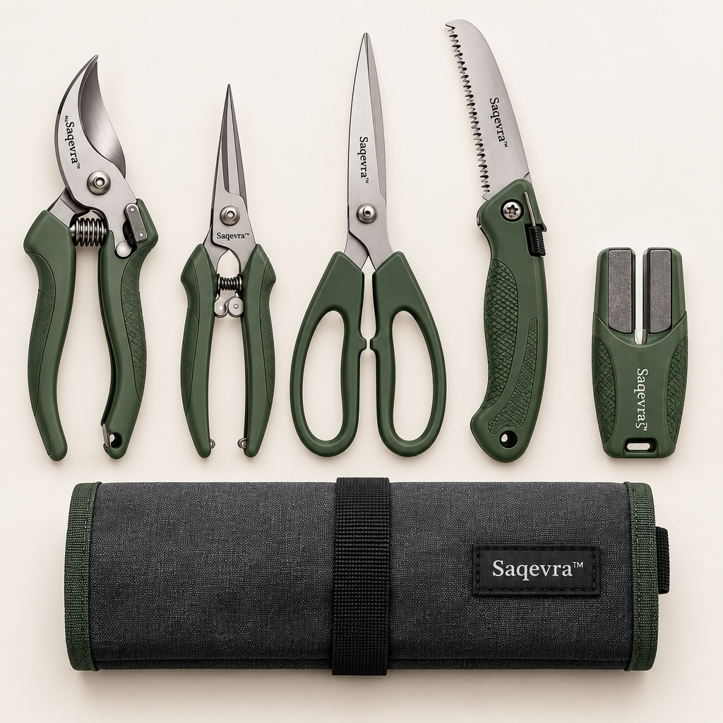 Saqevra™ PruneEdge Professional Stainless-Steel Pruning Tool Set image 5