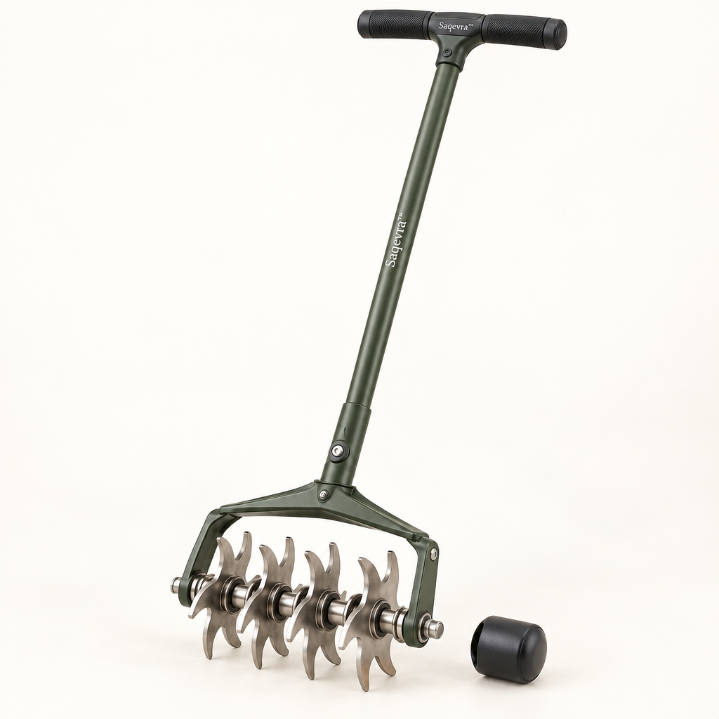 Saqevra™ SoilSpin Long-Handle Rotary Soil Cultivator image 2