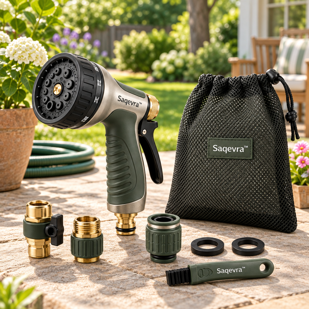 Saqevra™ SpraySelect Multi-Pattern Garden Watering Nozzle Set product view