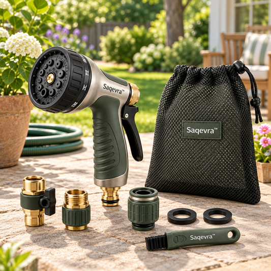 Saqevra™ SpraySelect Multi-Pattern Garden Watering Nozzle Set product view