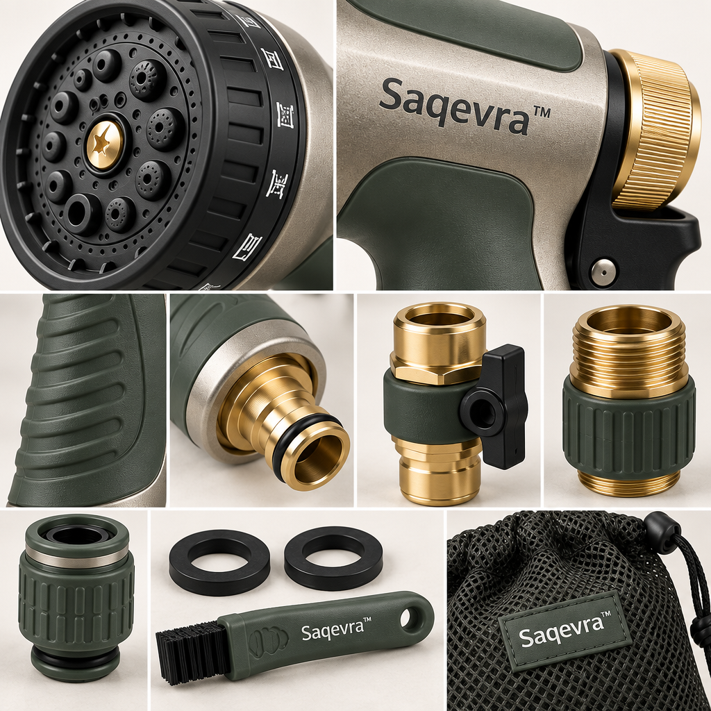 Saqevra™ SpraySelect Multi-Pattern Garden Watering Nozzle Set image 4