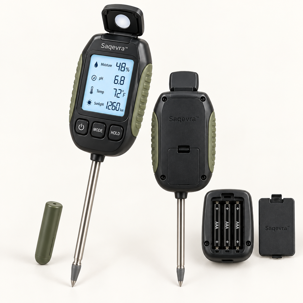 Saqevra™ TerraSense 4-in-1 Digital Soil Meter image 2